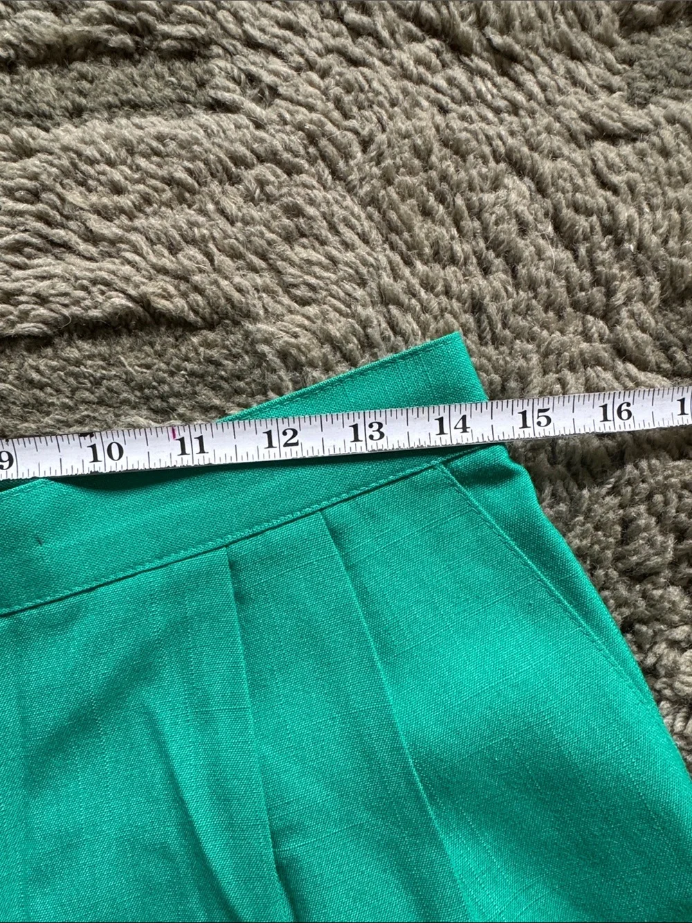 High-Waist green Women's Shorts